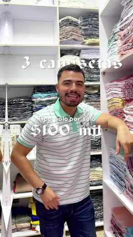 3 camisetas tipo polo por $100.000 suena a promoción imposible, pero en Traival es realidad. Calidad garantizada, variedad de vcolores y tallas hasta la 5XL. 🤩⚡ 💬 Escríbenos o ven al CC Guayaquil, local 349 o 383. #CentroDeMedellin #Traival #CamisetasTipoPolo
