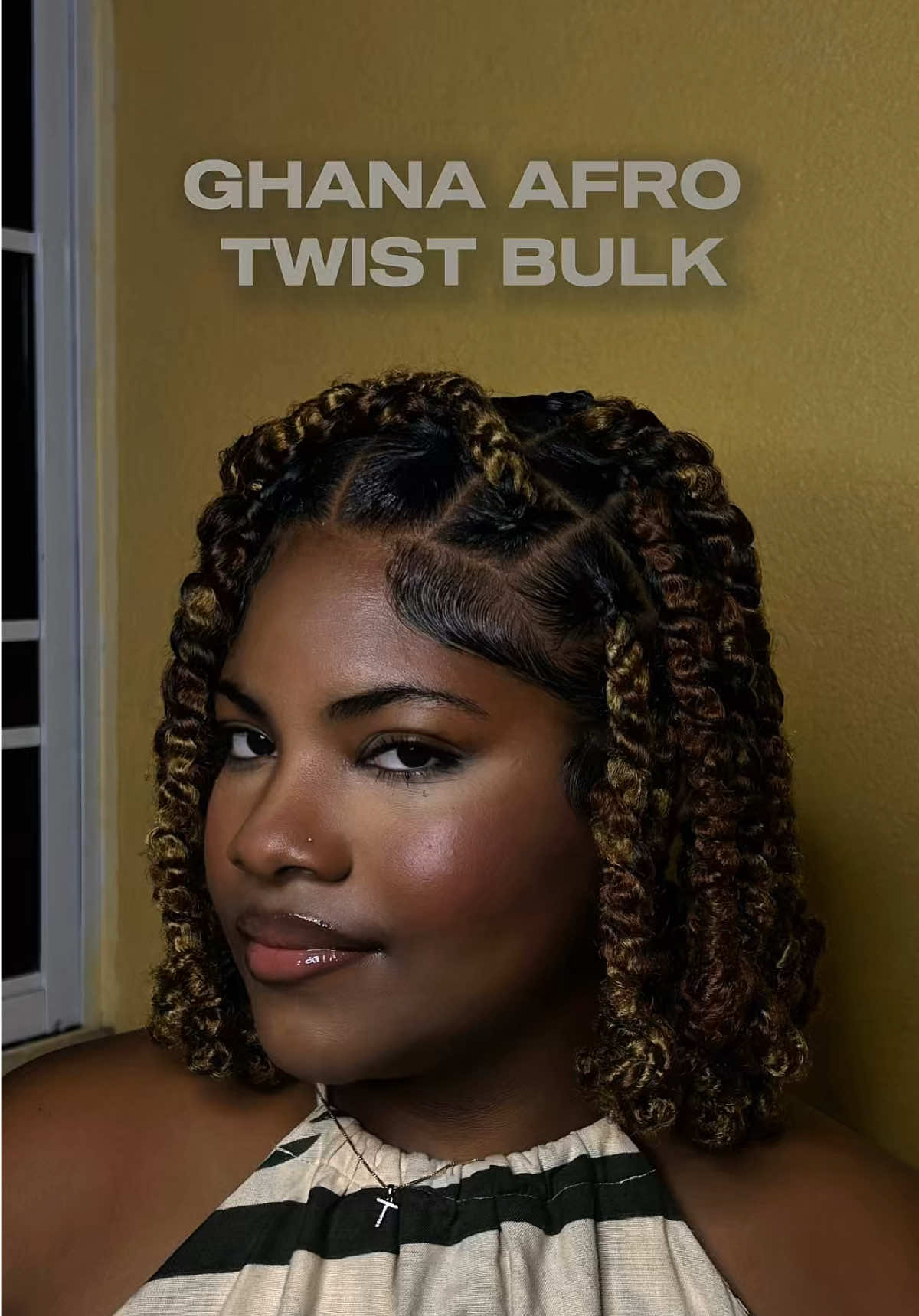 Afro twists bob tutorial using @Beauty_Elements 3x Afro Twist Bulk #27 & 30.  #smallcontentcreator #numberonehairbrand #hairtutorial #jamaicanhairstylist 