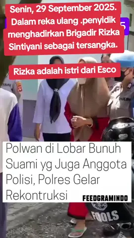 rekonstruksi pembvnbvn Brigadir esco.  esco, anggota Polres Lombok Barat, ditemukan tew4s dalam kondisi terikat pada sebatang pohon, di kebun dekat rumahnya di Desa Jembatan Gantung, pada 24 Agustus 2025. Kondisi jenazah saat itu sudah membvsvk, tubuh menghitam, dan wajah rusak. Awalnya diduga pria itu tewas bundir .ternyata di bvnbvn istri sendiri...  #esco  #brigadir #lombokbarat 