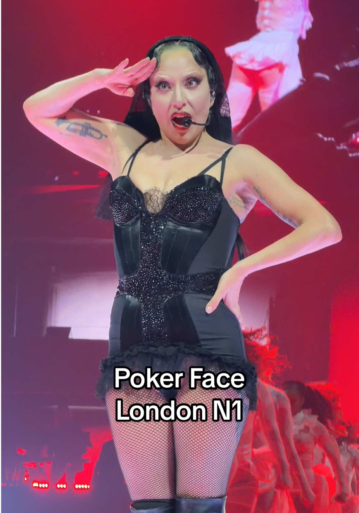 Poker Face 🙂‍↕️ @ladygaga #ladygaga #o2arena #london #mayhemball #pokerface 