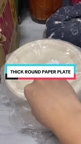50pcs Thick Round Paper Plate Disposable 9/10 Inch Microwave Safe Paper Plate Waterproof and Oil - Leakproof - Microwavave & freezer safe - Soak and leak resistant - Durable strong - Non stick surface - Withstand moist overtime #fyp #paperplate #plate #birthday #celebration