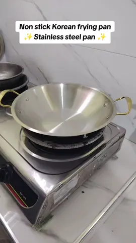Non stick Korean frying pan Stainless steel pan #pan #fryingpan #kitchenware 