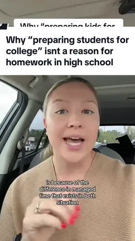 The best way to prepare students for unmanaged time in college? Unmanaged (but monitored) time in high school. Lmk if you want some of my best strategies. #teachertok #collegeprep #homework #fyp