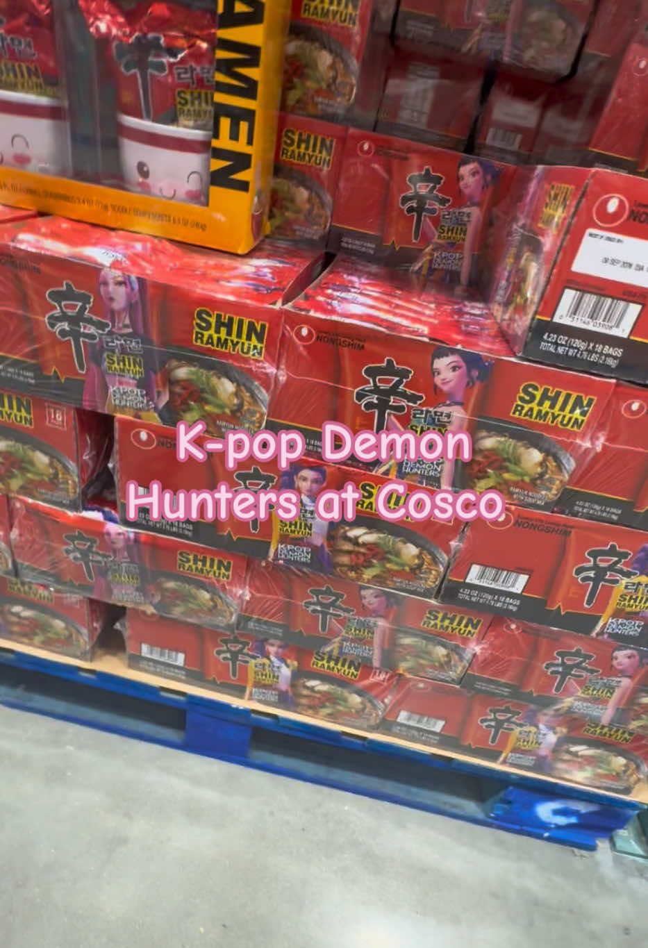 K-pop demon hunters Ramen | At costco | @Netflix  @Sony Pictures Animation @Netflix Family @KPop Demon Hunters Netflix @Costco Wholesale | #KpopDemonsHunters #kpopdemonhunters #huntrix #ramen #cosco 