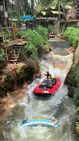 Rafting seru situ cileunca pangalengan bareng HabitGANK x Puskesmas Batang 3 😍 #habittour #raftingpangalengan #bandung #employeegathering #biroperjalananpekalongan 