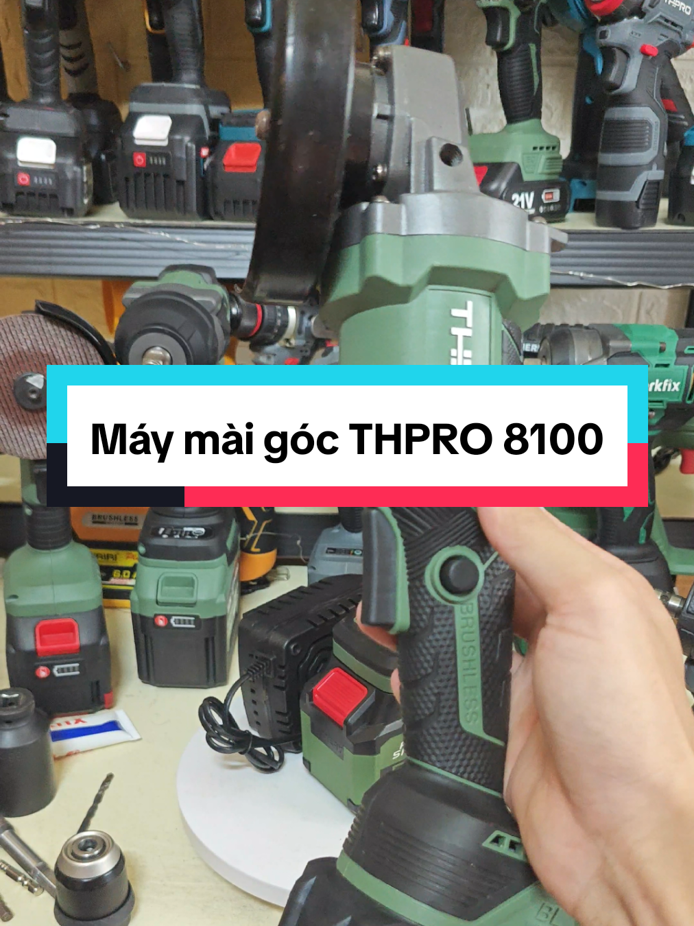 Máy mài THPRO TH8100 chân pin phổ thông #maymaigoc 