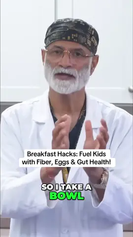 Breakfast Hacks: Fuel Kids with Fiber, Eggs & Gut Health! . . Dr. Pradip Jamnadas . . LIKE-SHARE-FOLLOW ❤️  . . . NO COPY RIGHT INTENDED PLEASE DM US FOR CREDIT OR REMOVAL . . #HealthyBreakfast #GutHealthForKids #FiberFuel #SmartEating #StrongStart