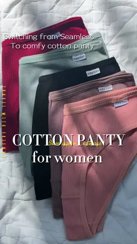 Bye bye na sa mga seamless panty na nakaka baho ng keps, say hello to cotton panty #underwear #underwearforwomen #cottonpanty 