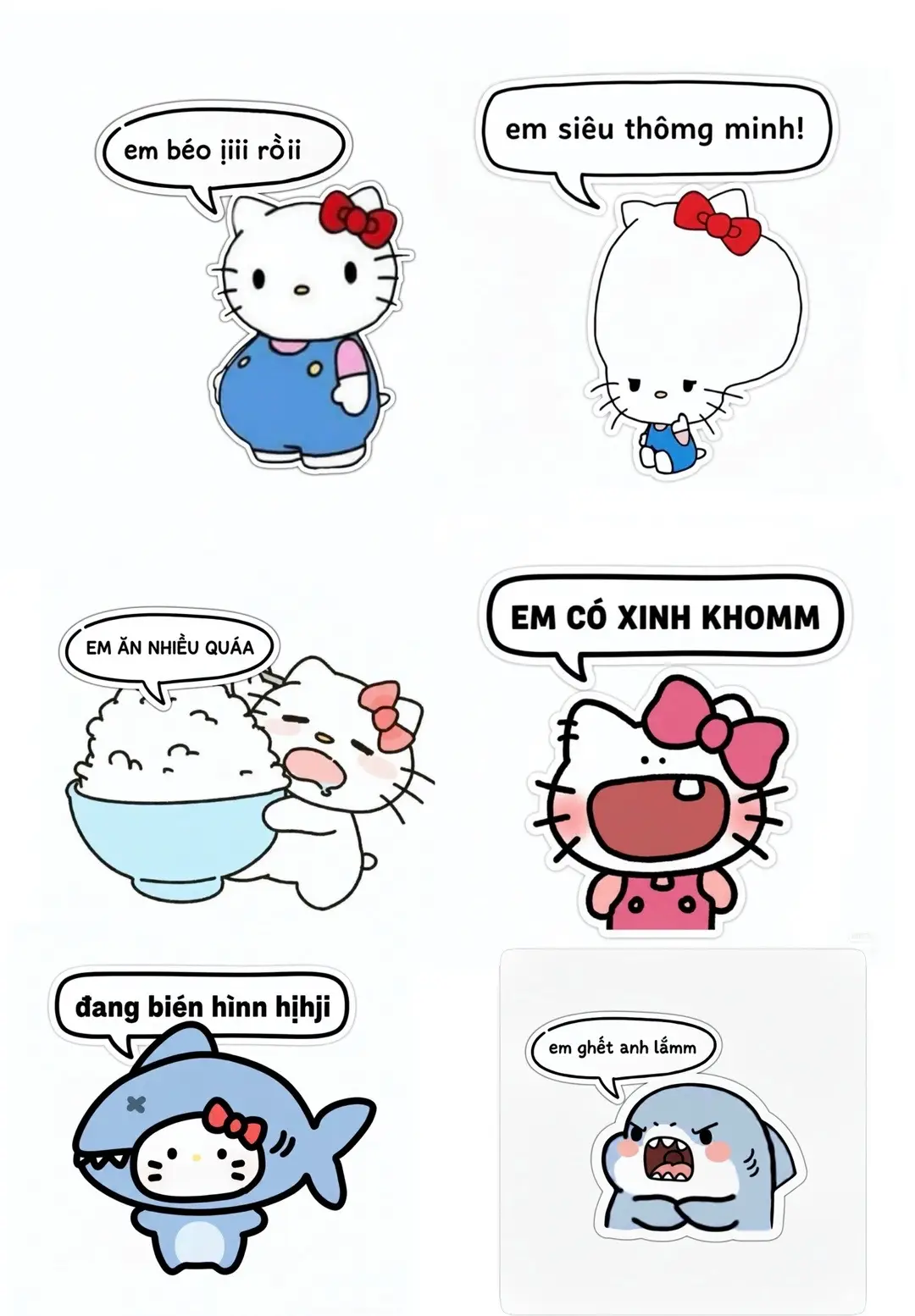 #stickerforlover #shark #Love #hellokitty #cuticouples 