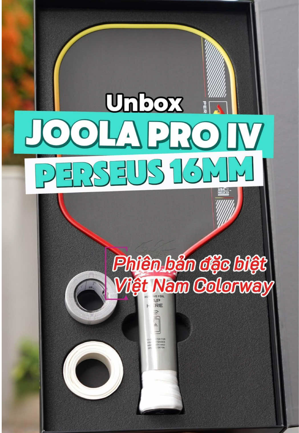 Unbox Joola Pro IV Perseus 16mm Việt Nam Colorway 🇻🇳 #Pickleball #Unbox #Joola 