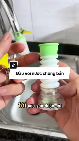 Đầu vòi nhựa chống văng nước dùng cực đã, chống văng, nước ra mịn các bác ơiii #voinuoc #dauvoinuoc 