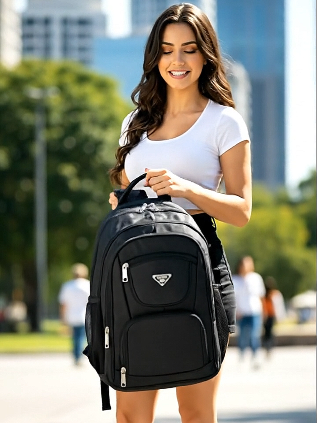 Mochila grande e impermeável 😍😍 #mochila #mochilaimpermeavel 