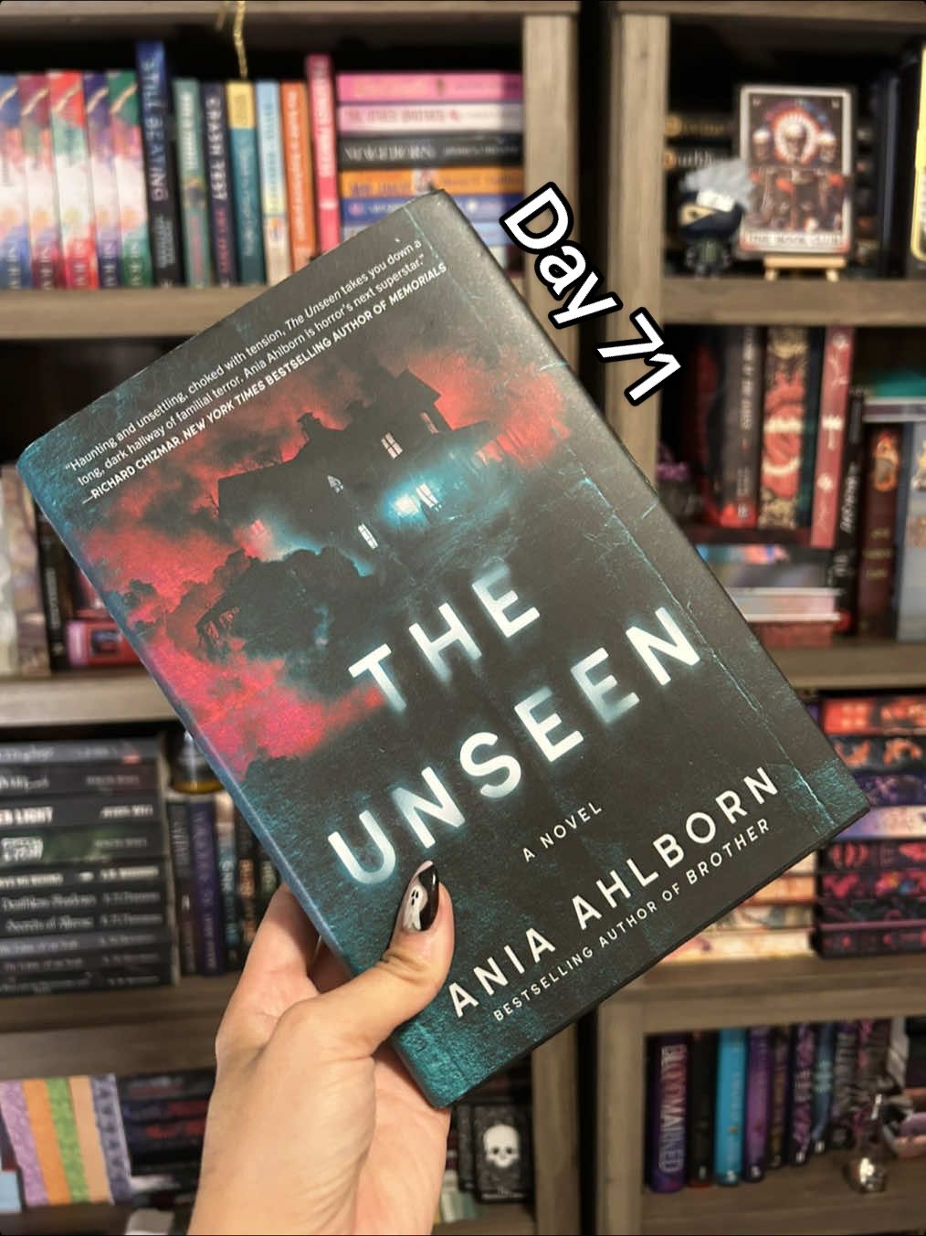 Reviewing a book a day to reach my goal Day 71 ⭐️⭐️⭐️.25 📚The Unseen By Ania Ahlborn This book was scary and so creepy. The premise and base storyline was really good. The 6 POVs were the reason for the raining. I kept being pulled out of the story.  I highly recommend this book for fall and spooky reads. Thank you @Gallery Books for the gifted copy.  #horrorbook #thrillerbook #bookreview #BookTok #bookrec 