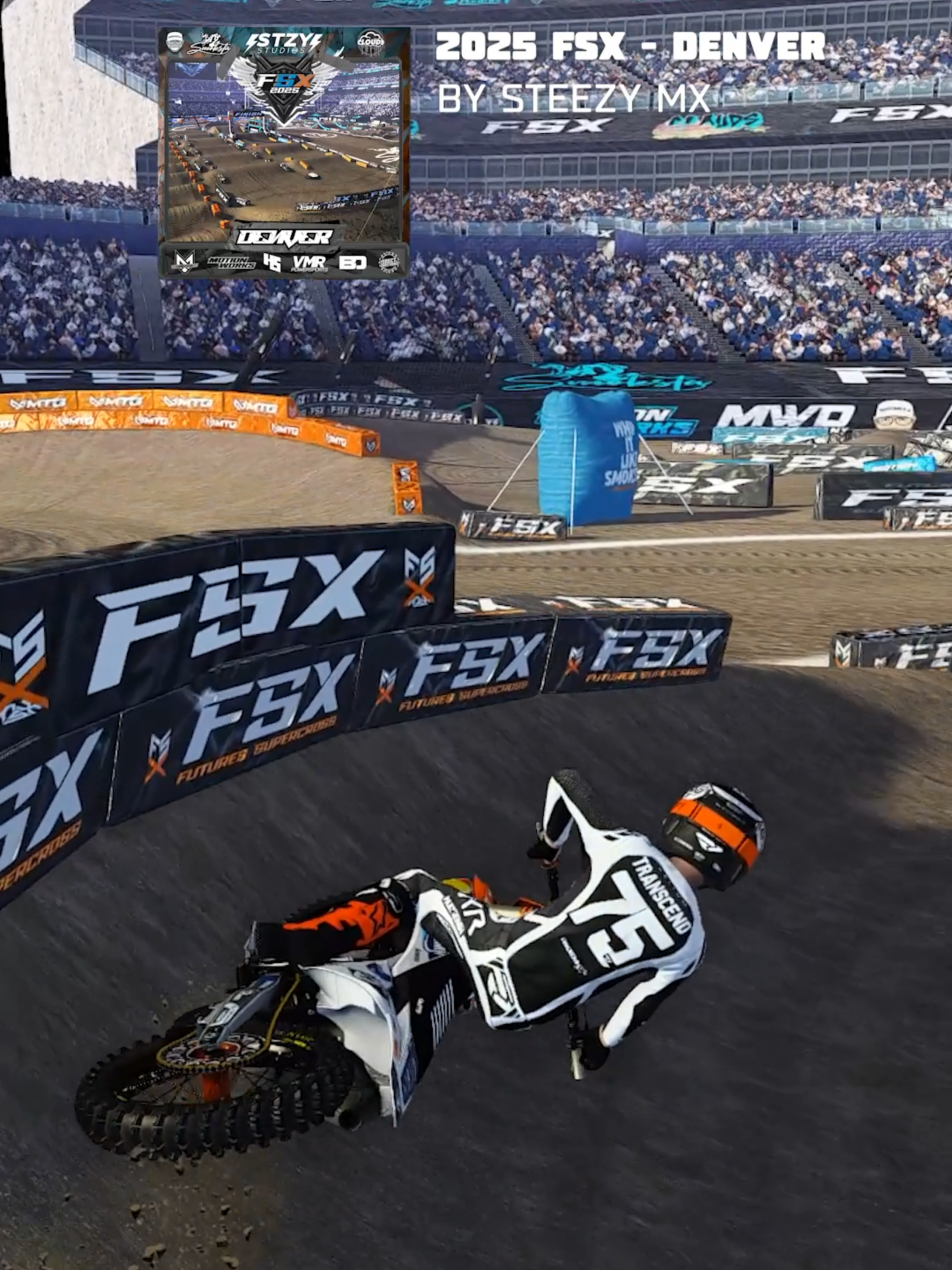 5-Star Rated FREE tracks in MX Bikes! Here is 2025 FSX Denver by SteezyMX. Available on MXB-MODS