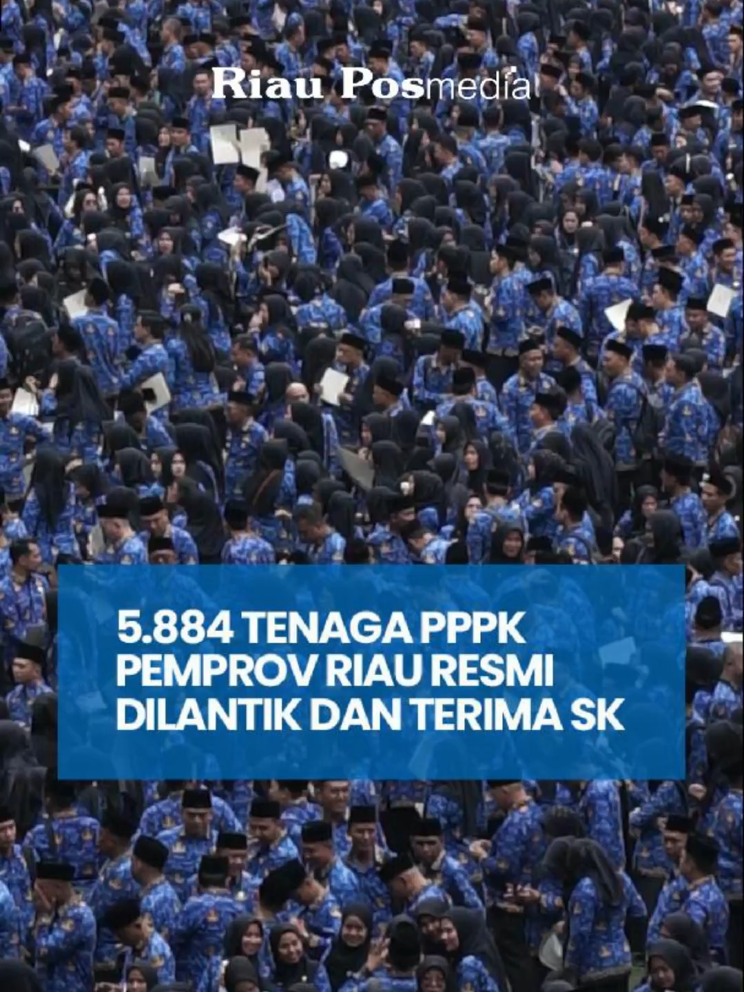 Bertempat di Stadion Utama Riau, sebanyak 5.884 tenaga PPPK Pemprov Riau resmi menerima SK dan dilantik oleh Gubri Abdul Wahid. Ini jadi akhir dari penantian panjang mereka. Selamat bertugas! #PPPK #Riau #gubri #stadionutamariau