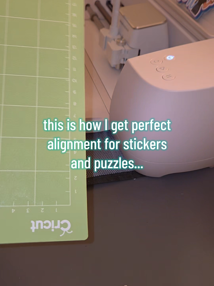 heres a hack for getting around print then cut. make an 8.5x11in** rectangle and cut it on a 12x12 sheet so you can outline on your mat exactly where your cricut is going to cut/where to place your project. check out my puzzle video pinned on my page to see how it works. #cricutprojects #cricutforbeginners #cricuthacks #cricuttips 