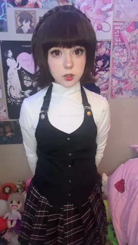 Was gonna cosplay today but I fell asleep and forgot to style my wig… cries #fyp #persona5 #makotoniijima #makotoniijimacosplay #persona5cosplay 