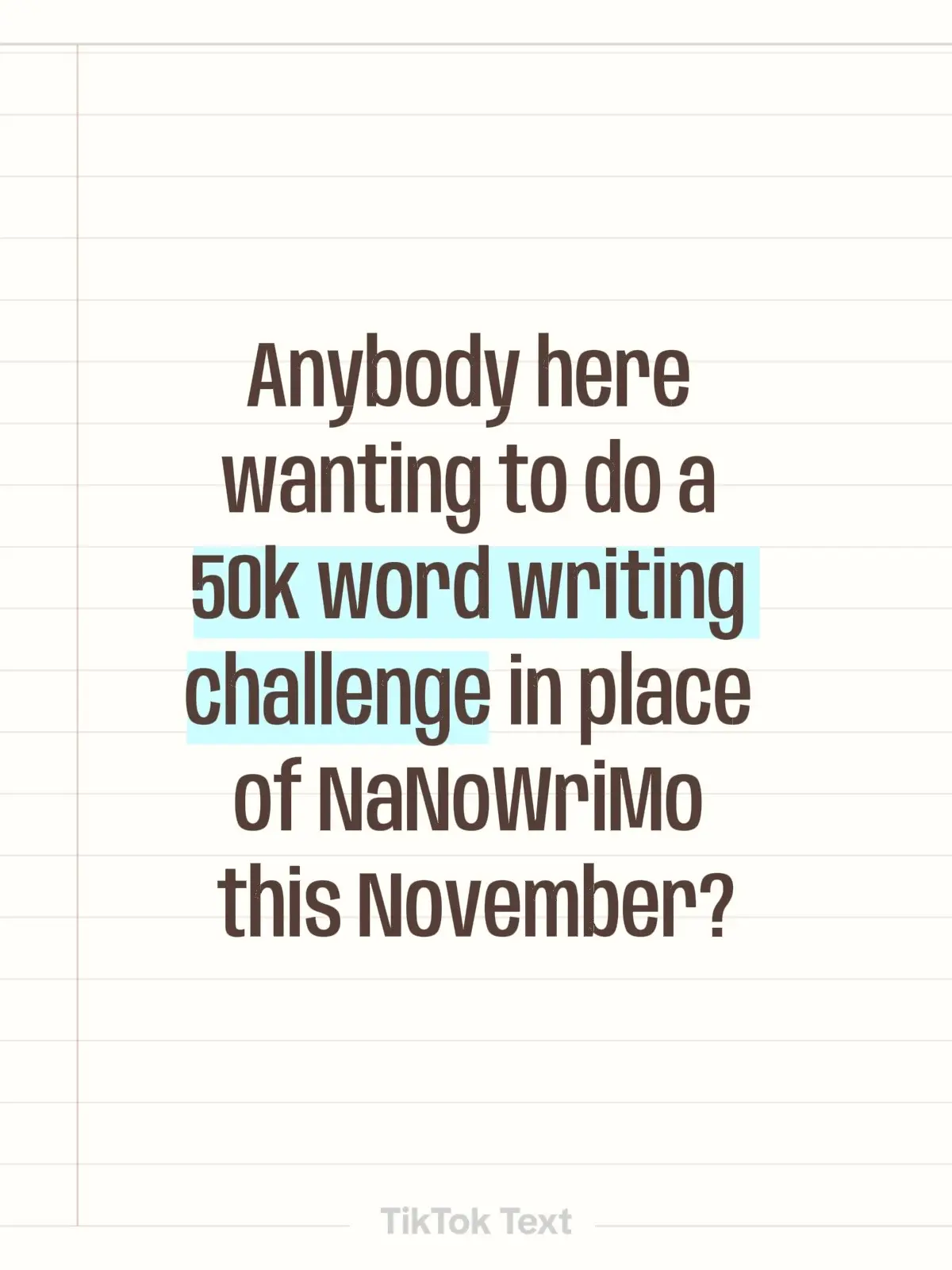 I’m going to miss NaNoWriMo but I still have a book idea that I’m gonna pursue in November! Would anyone be interested in group lives for writing sprints? #nanowrimo2025 