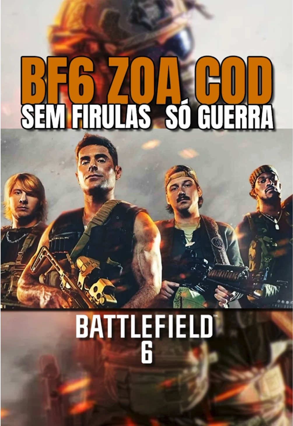 🔥 O novo trailer de Battlefield 6 cutucou Call of Duty sem dó! Zac Efron, Jimmy Butler e outros famosos aparecem em skins chamativas… mas duram menos de 10 segundos antes de serem explodidos. A indireta é clara: Battlefield aposta no combate realista, destruição em larga escala e tática de equipe, sem precisar de celebridades ou firulas. 👉 Battlefield 6 chega em 10 de outubro de 2025! #battlefield6 #callofduty #fpsgames #gamingnews #fps 