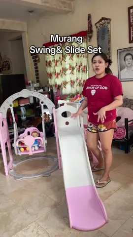 Sobra mura mo mabibili to mi dito try nyo magcanvass ng presyo neto sa mall 5x ang laki talaga kaya sobra sulit kung dito mo sya bibilhin #swing #slide #swingslideset #playgroundset #fyp 