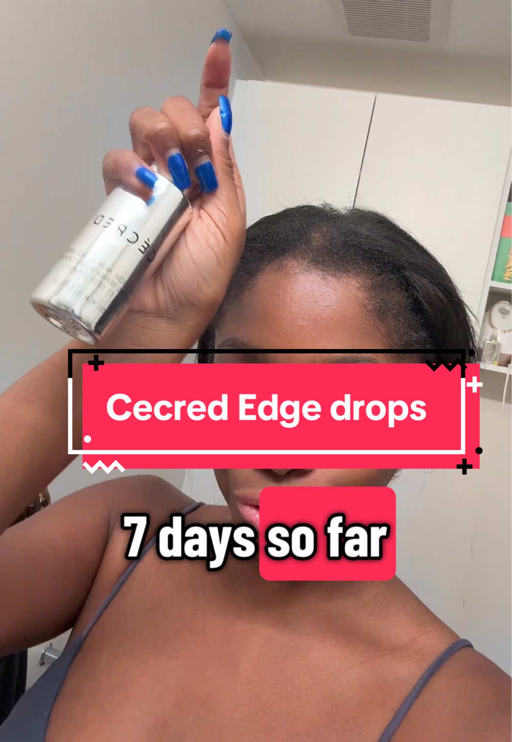 Starting my Cecred edge drop💧 Let’s see these edges pop! BEYONCÉ!? Yes.✨🩶 #cecred #edgedrops #cecredhaircare #cecrededgedrops #beyonce #haircare #growedges #creatorsearchinsights @CÉCRED 