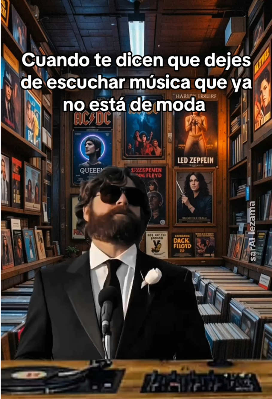 Cuando me dicen que deje de escuchar música “que ya no está de moda”… 👀  No pienso cambiar nunca jamás. 😎🥲😂 #humormusical #humortiktok #musictok #memestiktok #musica 