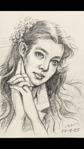 Portrait drawing #สอนวาดรูป #กระดาษกับดินสอเล่าเรื่อง #ภาพวาดดินสอ #วาดภาพคนเหมือน #เทรนด์วันนี้ 