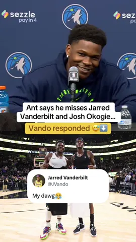 Ant misses Vando and Josh Okogie ❤️ (via @Timberwolves) #NBA #basketball #anthonyedwards #timberwolves 
