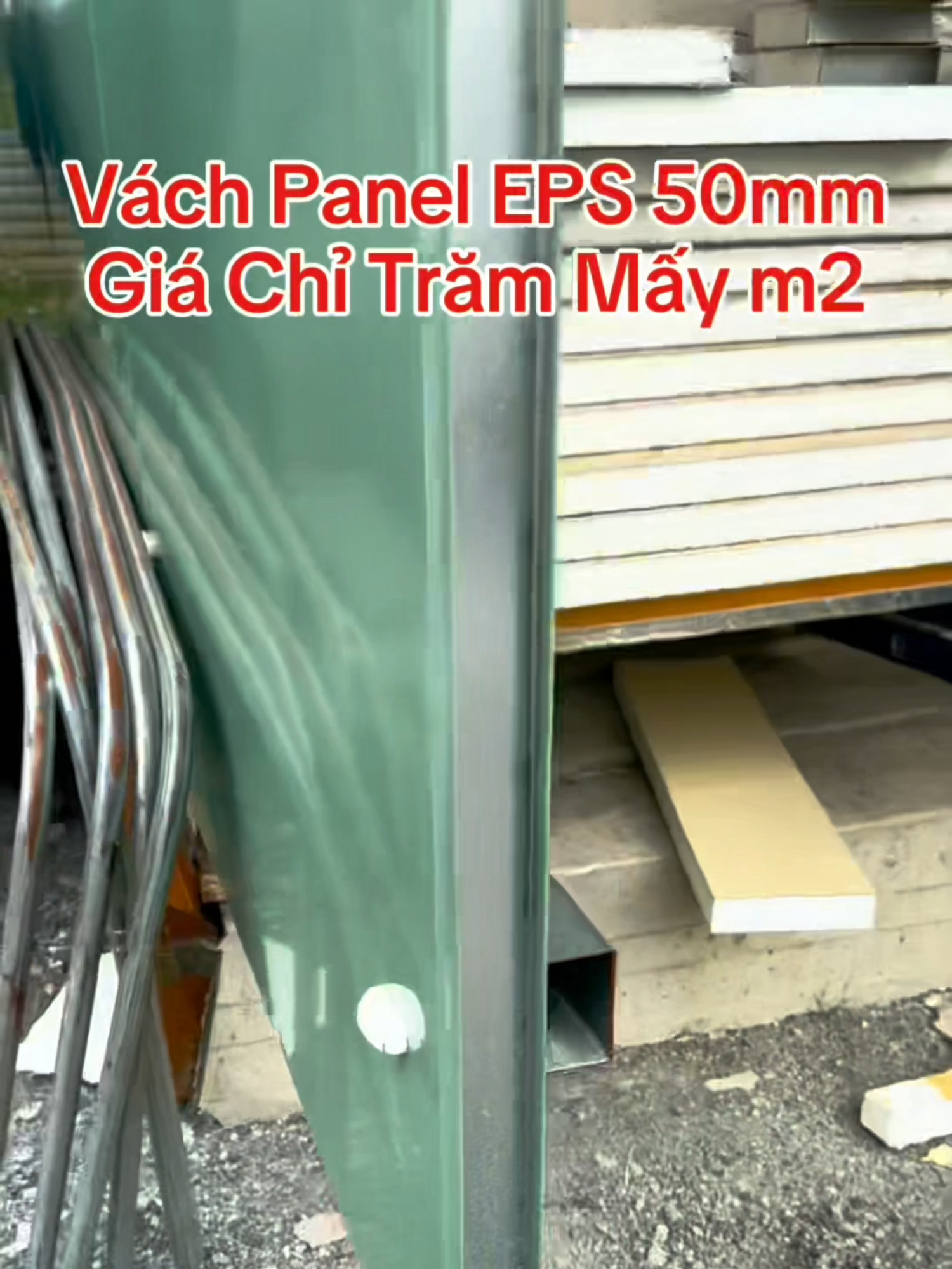 Vách Panel EPS 50mm Giá Chỉ Trăm Mấy m2 #vachpanel #panel #eps #vachngan #panelthinhphat