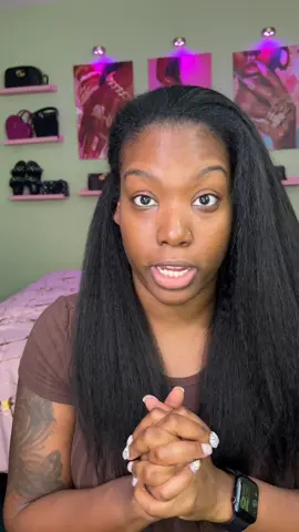 Yall what’s in these hair growth pills? 🤭 i was bald head 2 days ago!  Review on this Kinky straight wig is now posted! I think i found a gem 🤏🏾 this was a request 🫶🏾 #wiginstall #kinkystraightwig #halfwig #wigreview 