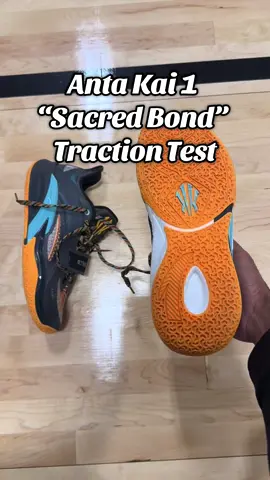 Anta Kai 1 “Sacred Bond” Traction Test #basketball #viral #explore #fyp #shoe #anta #kyrieirving #jayykicksz 