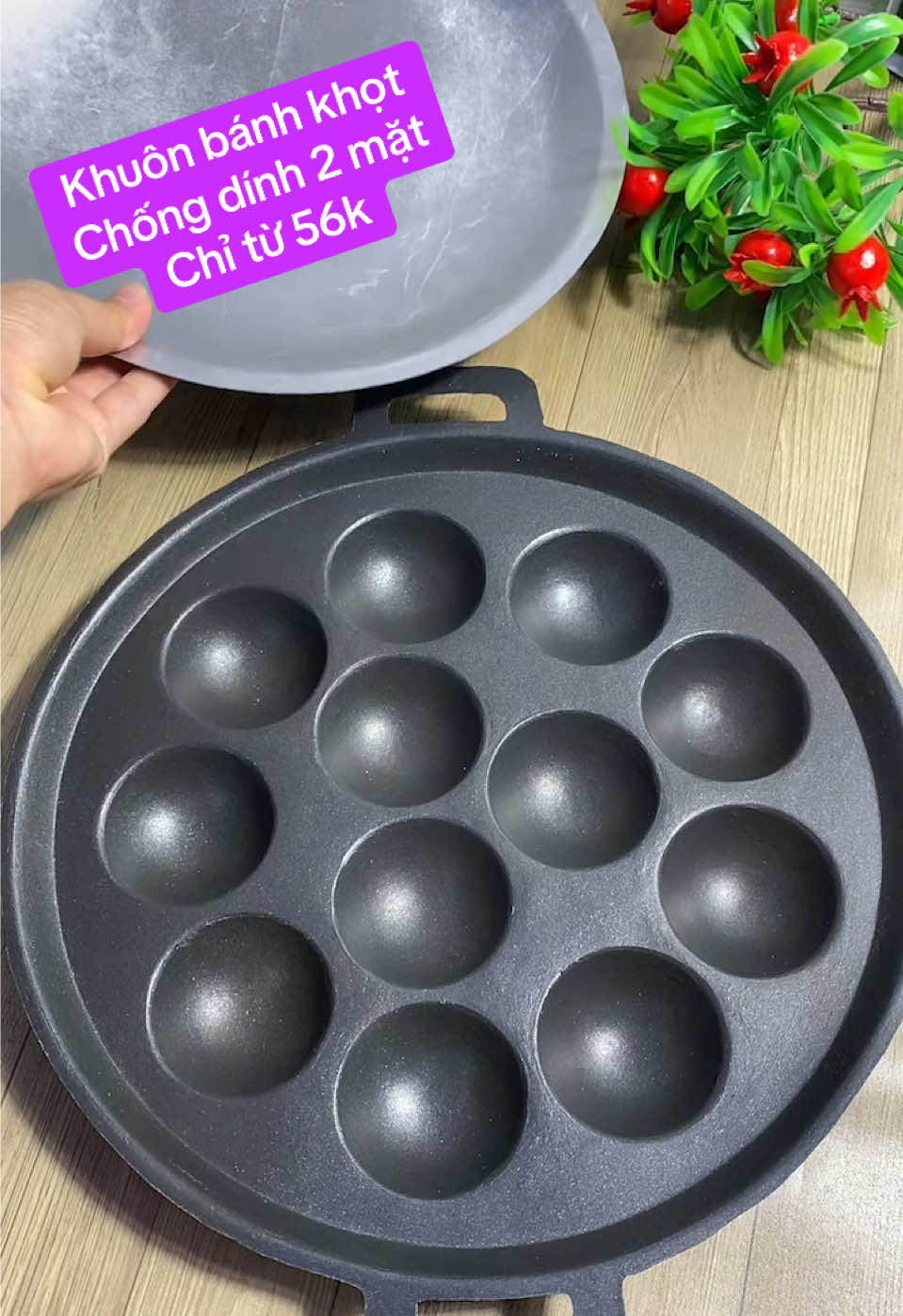 Khuôn bánh khọt chống dính 2 mặt#khuonbanhkhot#khuonbanhkhotchongdinh #khuonbanhkhot12lo #khuonlambanhkhot #huyenunin 