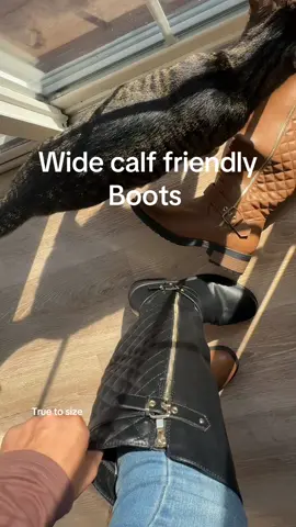 Wide calf friendly boots 💗 #widecalfboots #widecalfkneehighboots #fallboots 