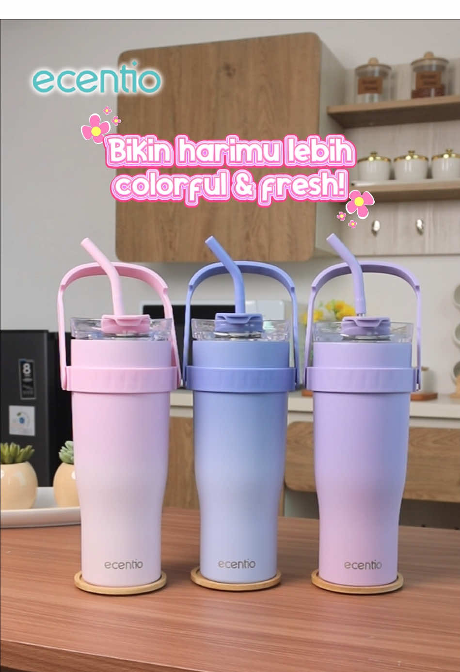 Tumbler dengan kapasitas 1200ml ini rekomendasi banget biar gak bolak balik isi ulang air putih ✨ . . #tiktok #stainlesssteel #promo 