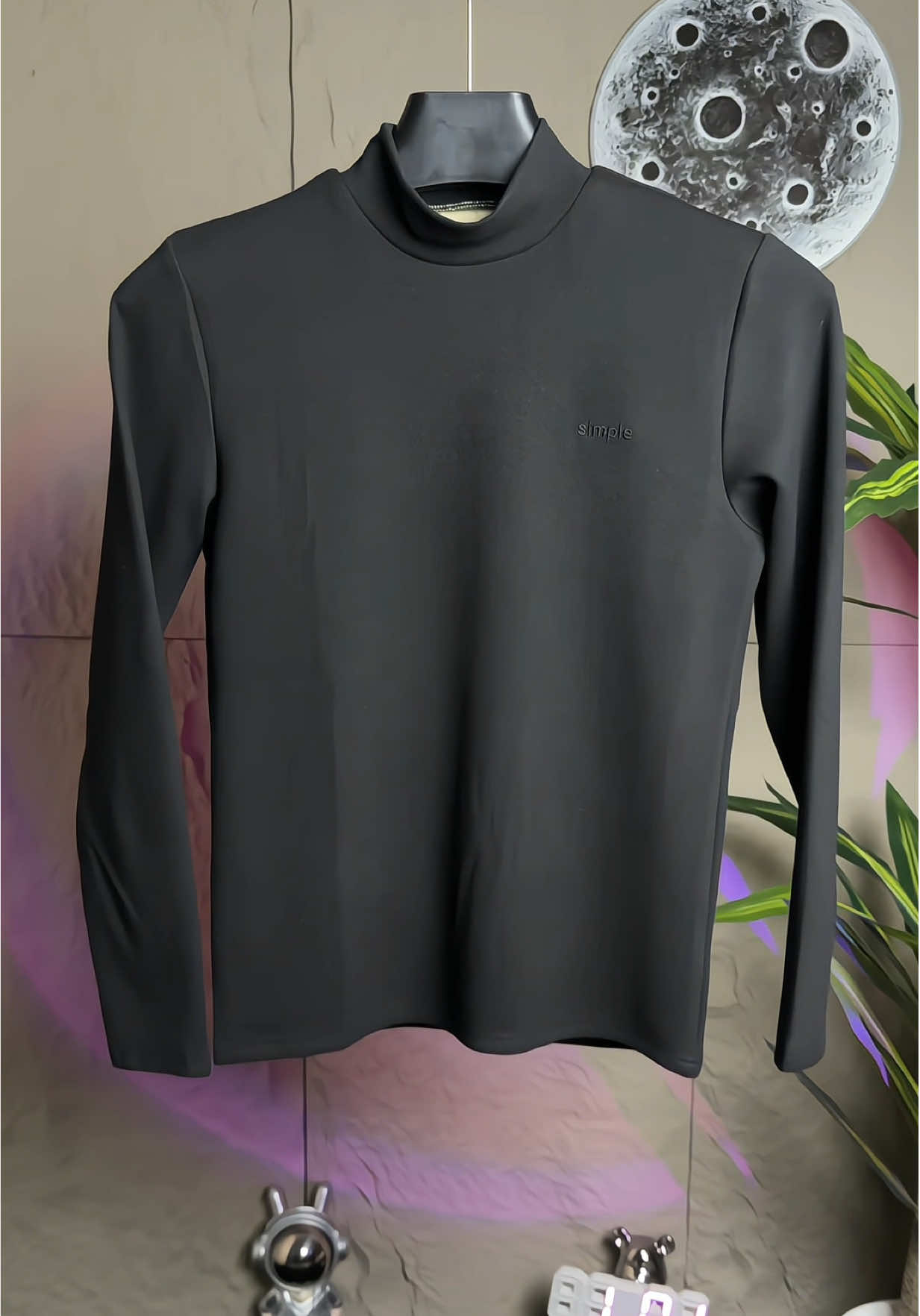 Áo giữ nhiệt nam Ecollect cao cổ 5cm vải cotton dày dặn co giãn bên trong có mặt nhung mềm mại ấm áp mùa đông Menswear Thun Top Voi Đen Pants#aogiunhiet #aogiunhietnam #aothudong#thoitrang #xuhuong 