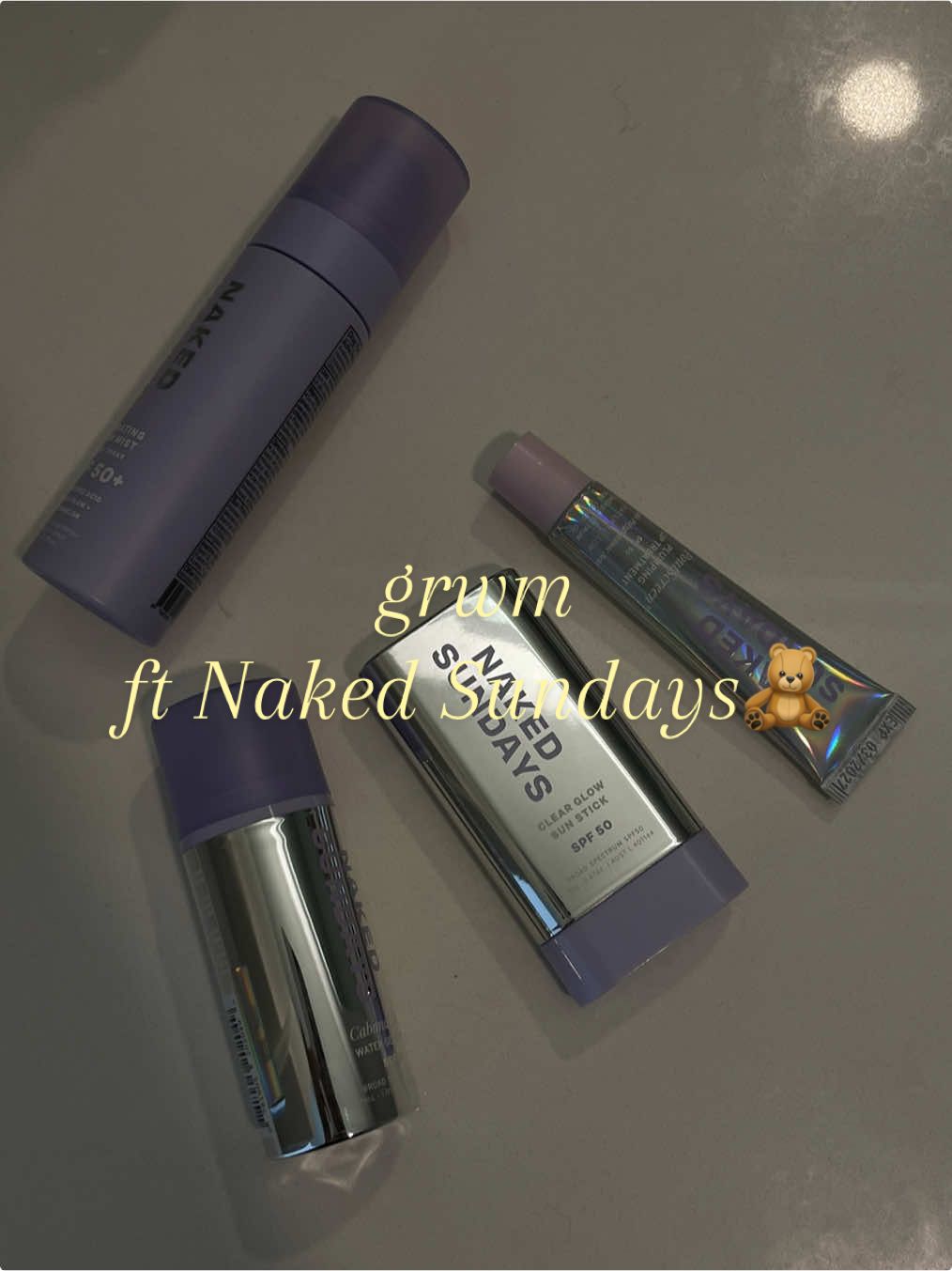 my new everyday makeup no makeup product🧸🫶🏽  #grwm #grwmmakeup #makeupnomakeup #skincare #routine  @Naked Sundays 