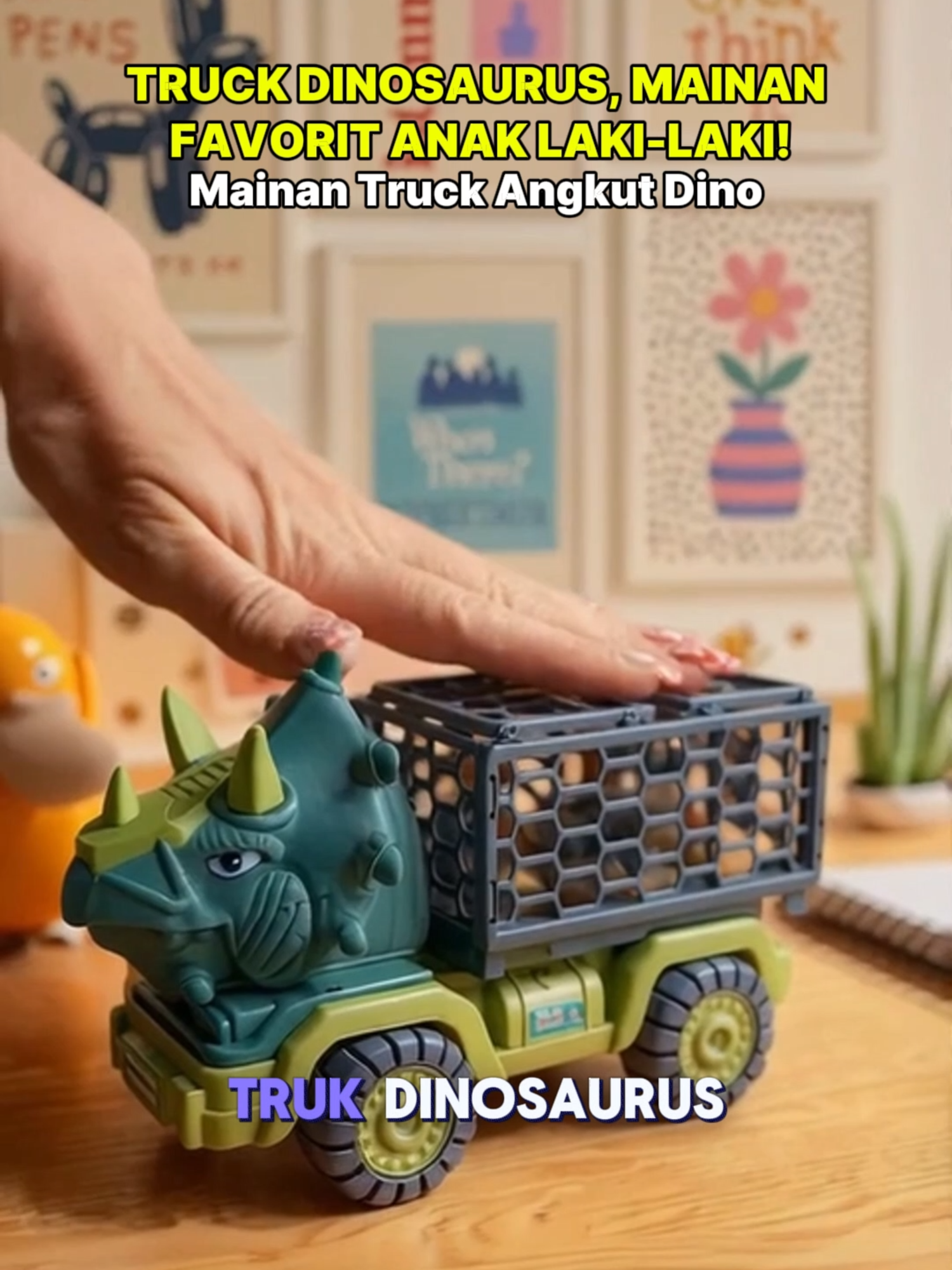 Koleksi mainan si kecil makin lengkap dengan truck dino keren ini 🚛🦕 #MainanAnak #MainanDinosaurus #TruckMainan #MainanEdukasi #MainanSeru #MainanViral #MainanLakiLaki #MainanKeren #TruckDino #MainanFavorit