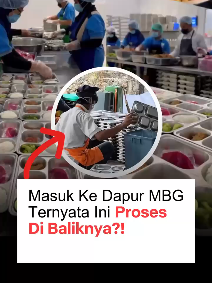 Masuk ke Dapur MBG, Ternyata Ini Proses Dibaliknya!!🫣 #mbg #makanbergizigratis #prabowo #dapurmbg #viral #fyppppppppppppppppppppppp