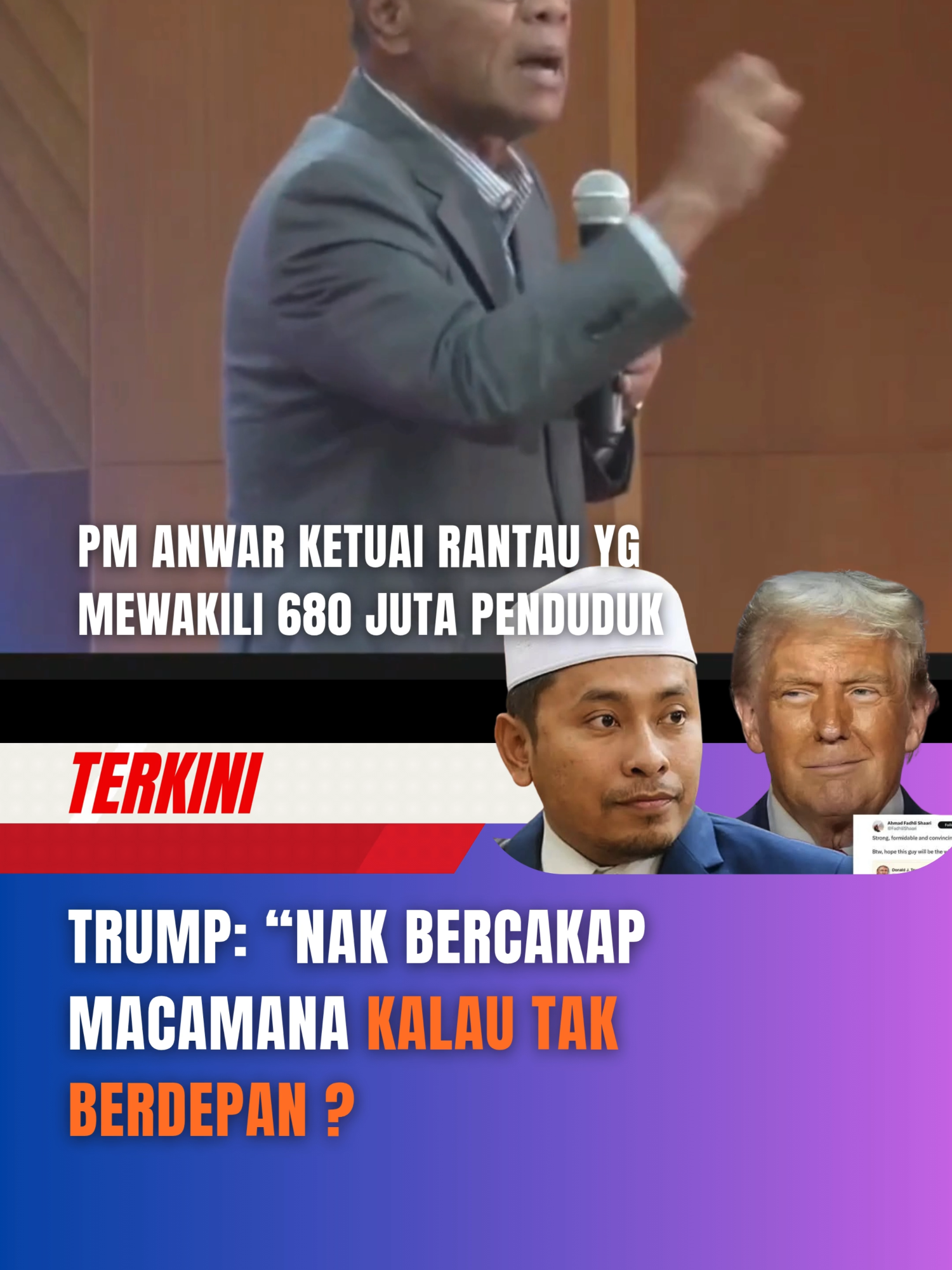PART 334 | TRUMP: “NAK BERCAKAP MACAMANA KALAU TAK BERDEPAN ? #madanibekerja #ASEAN #donaldtrump #kdn #walaun