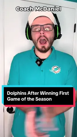 Dolphins After Winning First Game of the Season #nfl #nfltrending #nflfootball #dolphins 