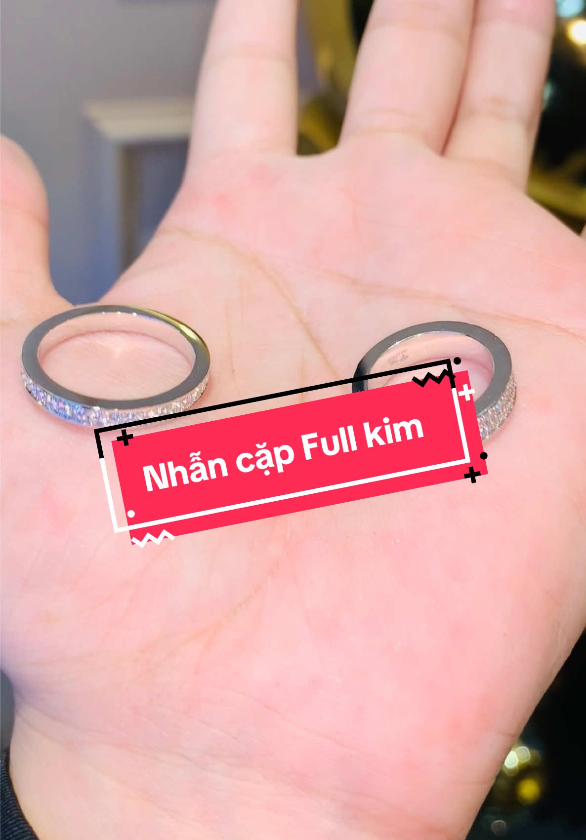 Nhẫn cặp Full kim cương #tamluxury #nhancap #nhancuoi #nhandoikimcuong #nhancuoikimcuong