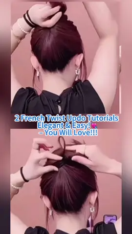 2 French Twist Updo Hairstyles You Must Try! #shorts #trendingfashion #jewellery #viralfashion #hacks