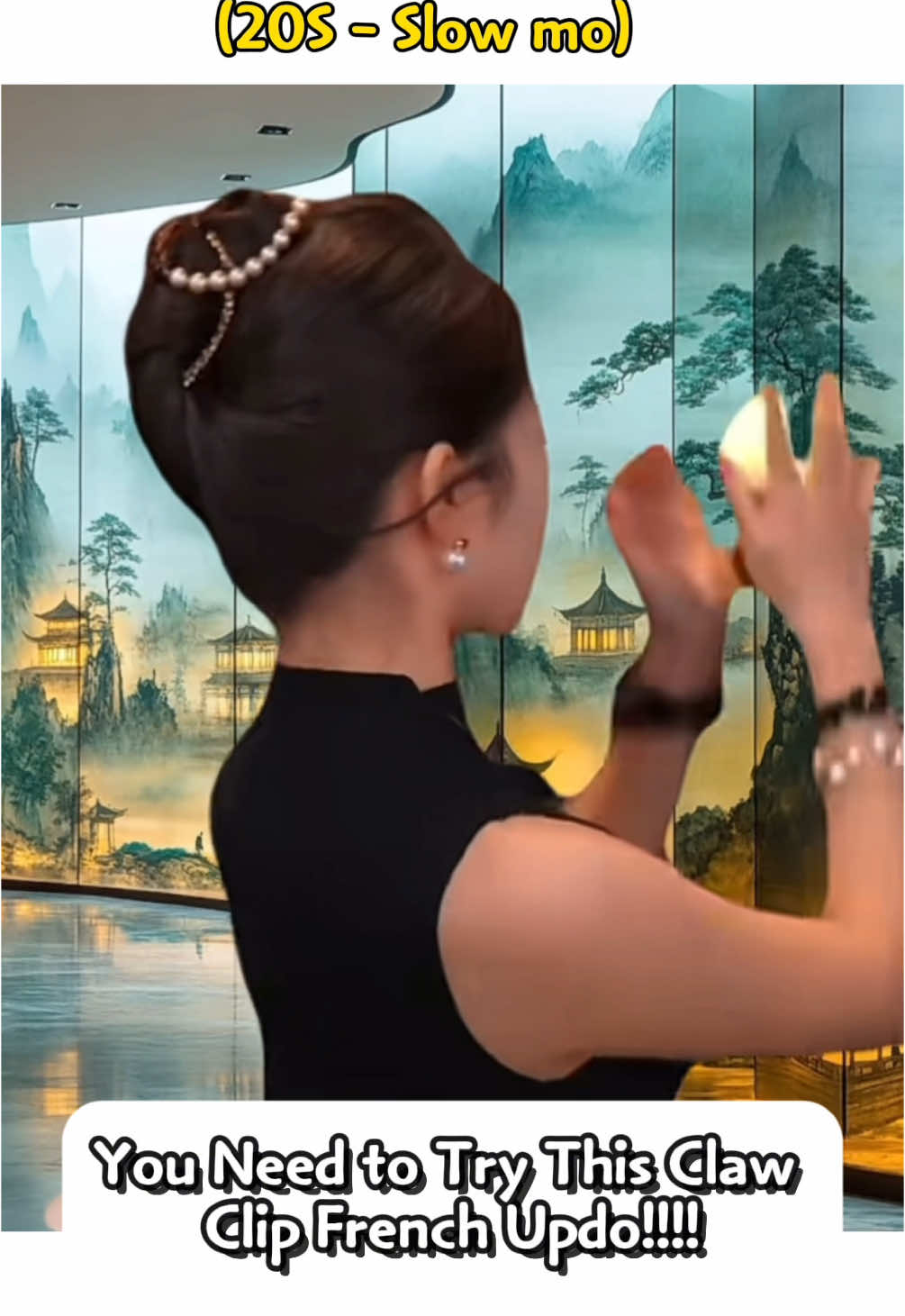 How to Do a Claw Clip French Updo Hairstyle!!! #shorts #fashion #beauty #hairstyle #elegant