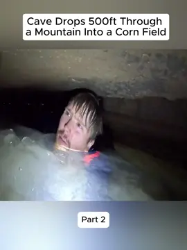 Cave Drops 500ft Through a Mountain Into a Corn Field! - p2 #exploring #adventure #discover #cave #underground #secret 