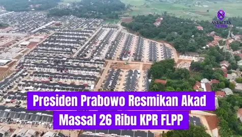Akad massal 26 ribu rumah subsidi baru saja diresmikan Presiden Prabowo. Bukti negara hadir untuk rakyat kecil, satu kunci rumah = satu masa depan.