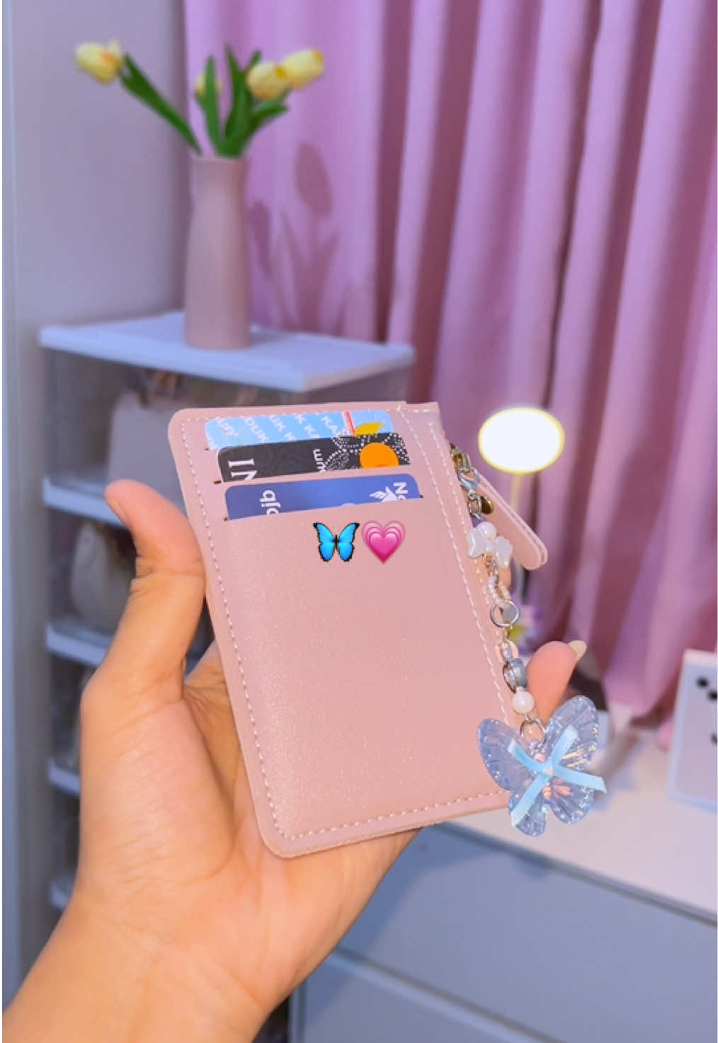 Simpel tipis ga ngabisin tempat😋💗🫶🏻 #dompetwanita #dompet #dompetmurah #cardholder #dompetkartu 