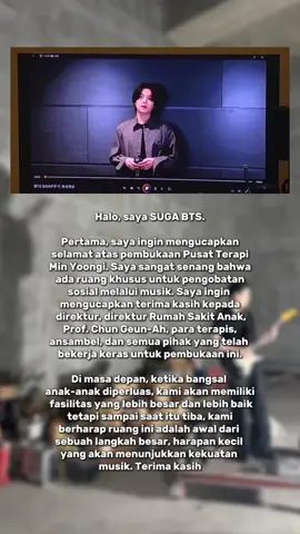 Aku bangga padamu😘🥰 #yoongi #suga #minyoongicentergrandopening  #weloveyouyoongi #ourprideminyoongi 