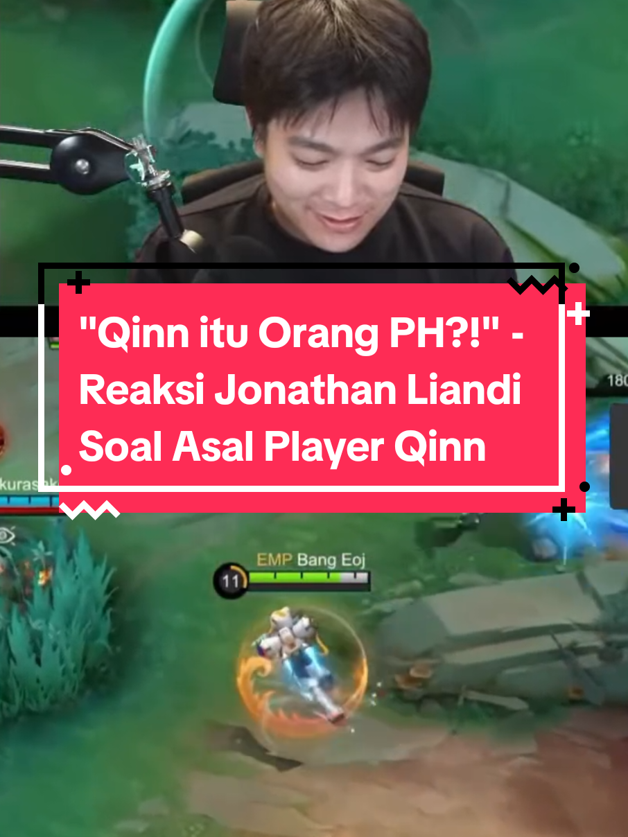 reaksi Jonathan saat tau asal player qinn #jonathanliandi #mlbb #mlbbcreatorcamp #mlbbnextproject #MLBBNEXT2025 #mobilelegends #dewaunitedesport 