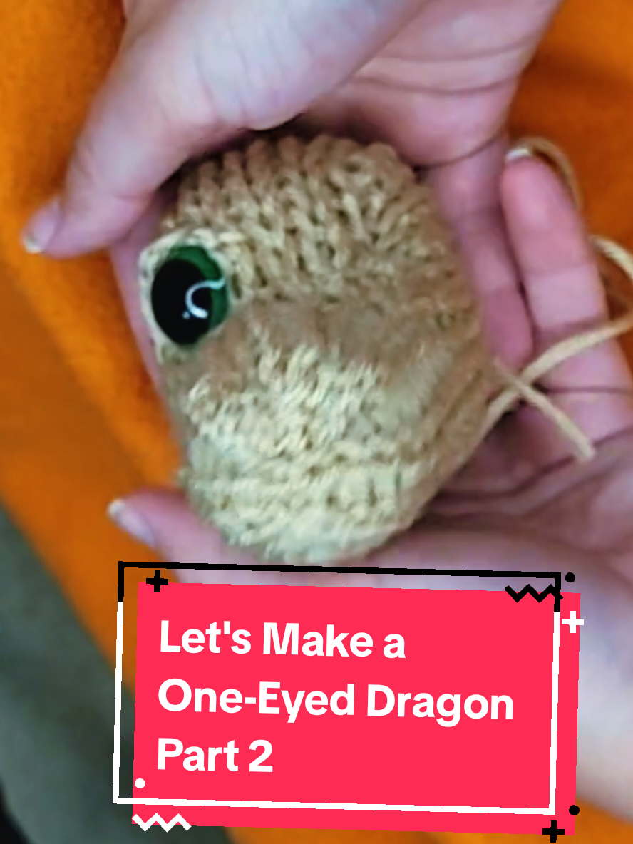 LETS GOOOOO!!! The face of the one-eyed dragon is just about done! #allwithnopattern #dragon #livestream 