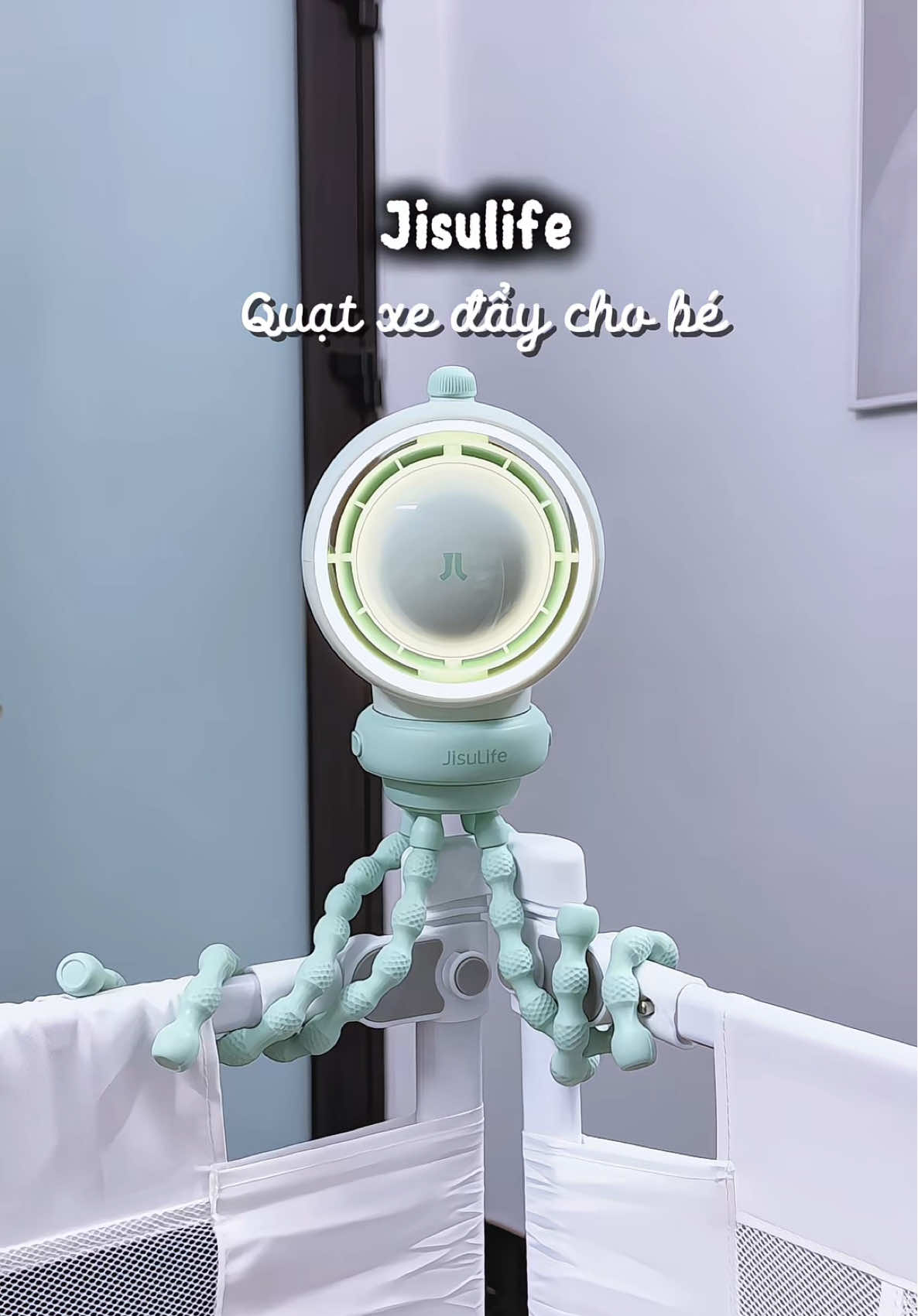 Quạt xe đẩy cho bé Jisulife #quatxedaychobe #jisulife #quatjisulite #xh #foryou 